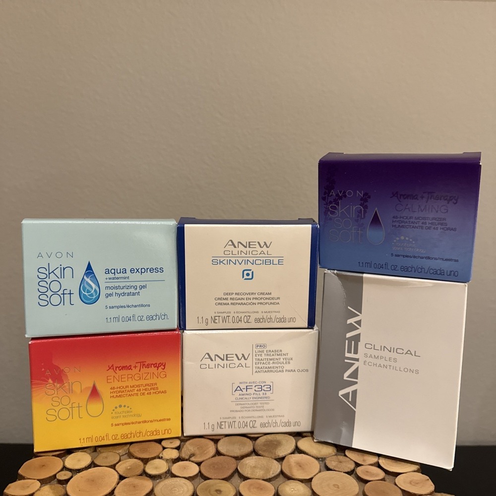 Avon Sample Sachets 6 Boxes (30 Sachets) Clinical Skin‎ So Soft